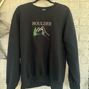 Black Boulder Graphic Men's Sweater